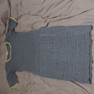 Lularoe  gray and yellow jersey dress